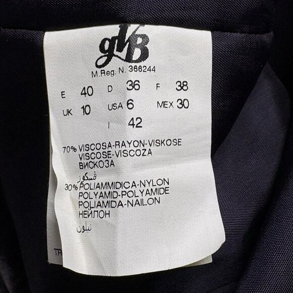 CARACTERE Women Velvet Jacket Blazer Size 6 Purple Lined Floral Collared 35-7 - Picture 8 of 14